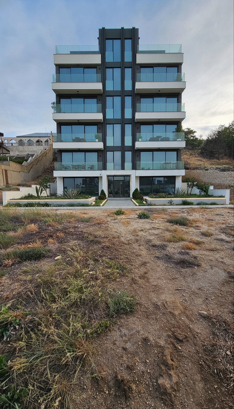 Bu sahədə tikilə biləcək apartament kompleksinin vizuallaşdırılması